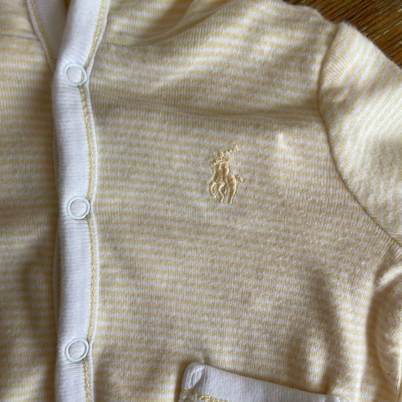 Ralph Lauren Baby Reversible Yellow Hoodie - Picture 2 of 4